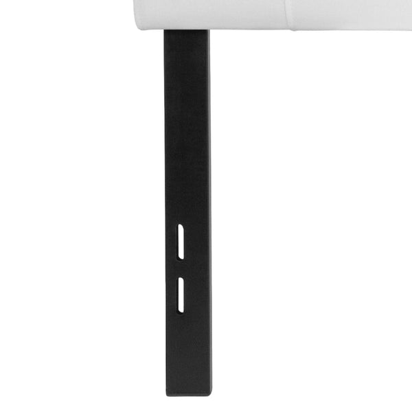 English Elm Bedford Tufted Upholstered Full Size Headboard for Elegant Bedroom Style and Comfortable Support White In Stock. Usually ships in 24 - 48 business hours HG-HB1704-F-W-GG