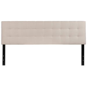 English Elm Bedford Tufted Upholstered Full Size Headboard for Elegant Bedroom Style and Comfortable Support Beige In Stock. Usually ships in 24 - 48 business hours HG-HB1704-K-B-GG