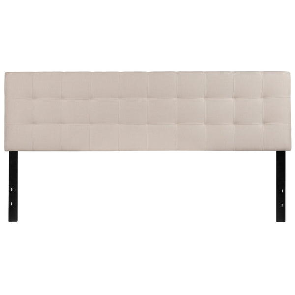 English Elm Bedford Tufted Upholstered Full Size Headboard for Elegant Bedroom Style and Comfortable Support Beige In Stock. Usually ships in 24 - 48 business hours HG-HB1704-K-B-GG