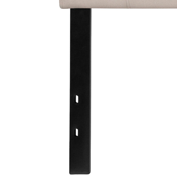 English Elm Bedford Tufted Upholstered Full Size Headboard for Elegant Bedroom Style and Comfortable Support Beige In Stock. Usually ships in 24 - 48 business hours HG-HB1704-K-B-GG