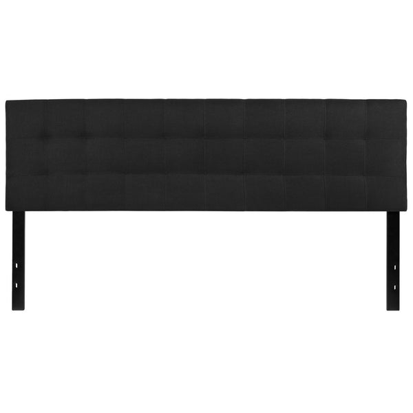English Elm Bedford Tufted Upholstered Full Size Headboard for Elegant Bedroom Style and Comfortable Support Black In Stock. Usually ships in 24 - 48 business hours HG-HB1704-K-BK-GG