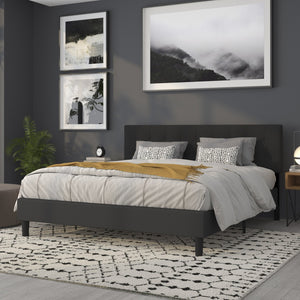 English Elm Bedford Tufted Upholstered Full Size Headboard for Elegant Bedroom Style and Comfortable Support Black In Stock. Usually ships in 24 - 48 business hours HG-HB1704-K-BK-GG