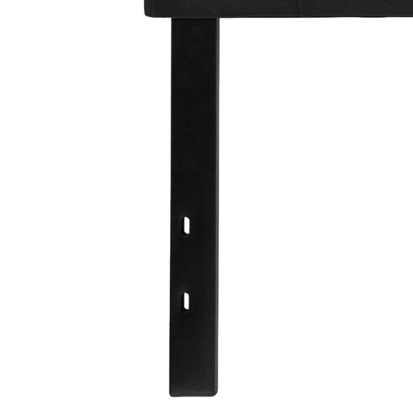 English Elm Bedford Tufted Upholstered Full Size Headboard for Elegant Bedroom Style and Comfortable Support Black In Stock. Usually ships in 24 - 48 business hours HG-HB1704-K-BK-GG