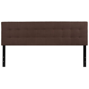 English Elm Bedford Tufted Upholstered Full Size Headboard for Elegant Bedroom Style and Comfortable Support Dark Brown In Stock. Usually ships in 24 - 48 business hours HG-HB1704-K-DBR-GG
