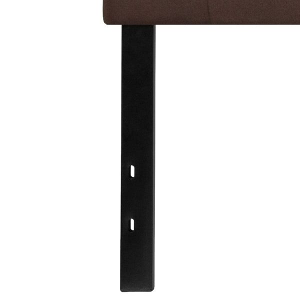 English Elm Bedford Tufted Upholstered Full Size Headboard for Elegant Bedroom Style and Comfortable Support Dark Brown In Stock. Usually ships in 24 - 48 business hours HG-HB1704-K-DBR-GG