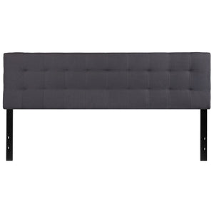 English Elm Bedford Tufted Upholstered Full Size Headboard for Elegant Bedroom Style and Comfortable Support Dark Gray In Stock. Usually ships in 24 - 48 business hours HG-HB1704-K-DG-GG