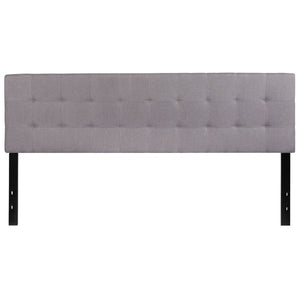 English Elm Bedford Tufted Upholstered Full Size Headboard for Elegant Bedroom Style and Comfortable Support Light Gray In Stock. Usually ships in 24 - 48 business hours HG-HB1704-K-LG-GG