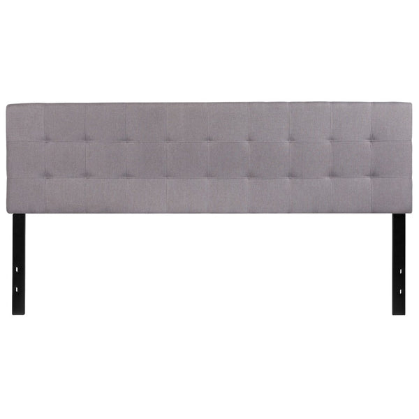 English Elm Bedford Tufted Upholstered Full Size Headboard for Elegant Bedroom Style and Comfortable Support Light Gray In Stock. Usually ships in 24 - 48 business hours HG-HB1704-K-LG-GG