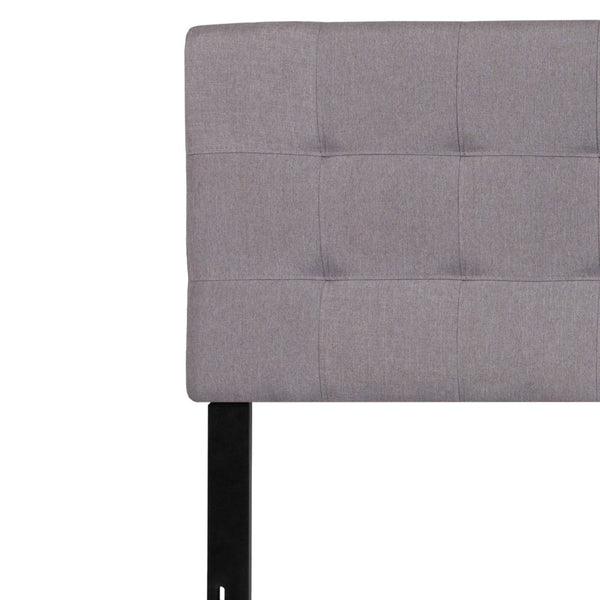 English Elm Bedford Tufted Upholstered Full Size Headboard for Elegant Bedroom Style and Comfortable Support Light Gray In Stock. Usually ships in 24 - 48 business hours HG-HB1704-K-LG-GG