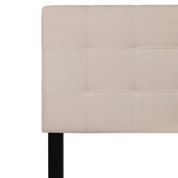 English Elm Bedford Tufted Upholstered Full Size Headboard for Elegant Bedroom Style and Comfortable Support Beige In Stock. Usually ships in 24 - 48 business hours HG-HB1704-Q-B-GG