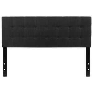 English Elm Bedford Tufted Upholstered Full Size Headboard for Elegant Bedroom Style and Comfortable Support Black In Stock. Usually ships in 24 - 48 business hours HG-HB1704-Q-BK-GG