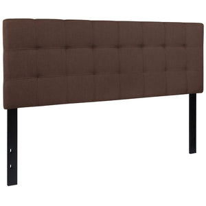 English Elm Bedford Tufted Upholstered Full Size Headboard for Elegant Bedroom Style and Comfortable Support Dark Brown In Stock. Usually ships in 24 - 48 business hours HG-HB1704-Q-DBR-GG