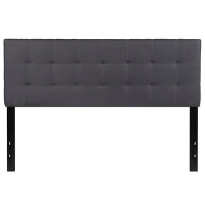 English Elm Bedford Tufted Upholstered Full Size Headboard for Elegant Bedroom Style and Comfortable Support Dark Gray In Stock. Usually ships in 24 - 48 business hours HG-HB1704-Q-DG-GG