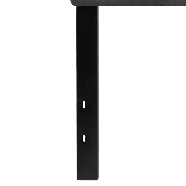 English Elm Bedford Tufted Upholstered Full Size Headboard for Elegant Bedroom Style and Comfortable Support Dark Gray In Stock. Usually ships in 24 - 48 business hours HG-HB1704-Q-DG-GG