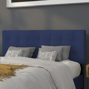 English Elm Bedford Tufted Upholstered Full Size Headboard for Elegant Bedroom Style and Comfortable Support Navy In Stock. Usually ships in 24 - 48 business hours HG-HB1704-Q-N-GG