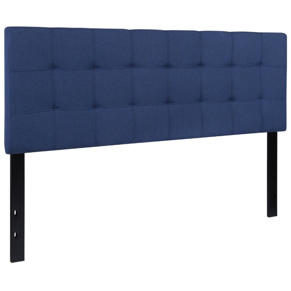 English Elm Bedford Tufted Upholstered Full Size Headboard for Elegant Bedroom Style and Comfortable Support Navy In Stock. Usually ships in 24 - 48 business hours HG-HB1704-Q-N-GG