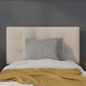 English Elm Bedford Tufted Upholstered Full Size Headboard for Elegant Bedroom Style and Comfortable Support Beige In Stock. Usually ships in 24 - 48 business hours HG-HB1704-T-B-GG