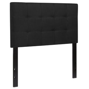 English Elm Bedford Tufted Upholstered Full Size Headboard for Elegant Bedroom Style and Comfortable Support Black In Stock. Usually ships in 24 - 48 business hours HG-HB1704-T-BK-GG