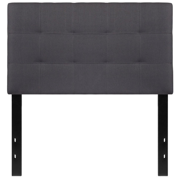 English Elm Bedford Tufted Upholstered Full Size Headboard for Elegant Bedroom Style and Comfortable Support Dark Gray In Stock. Usually ships in 24 - 48 business hours HG-HB1704-T-DG-GG