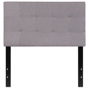 English Elm Bedford Tufted Upholstered Full Size Headboard for Elegant Bedroom Style and Comfortable Support Light Gray In Stock. Usually ships in 24 - 48 business hours HG-HB1704-T-LG-GG