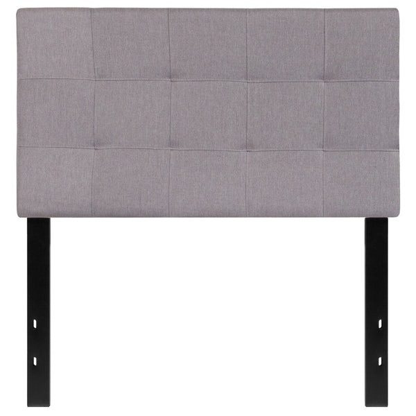 English Elm Bedford Tufted Upholstered Full Size Headboard for Elegant Bedroom Style and Comfortable Support Light Gray In Stock. Usually ships in 24 - 48 business hours HG-HB1704-T-LG-GG