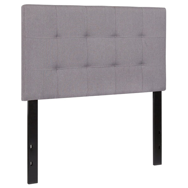 English Elm Bedford Tufted Upholstered Full Size Headboard for Elegant Bedroom Style and Comfortable Support Light Gray In Stock. Usually ships in 24 - 48 business hours HG-HB1704-T-LG-GG