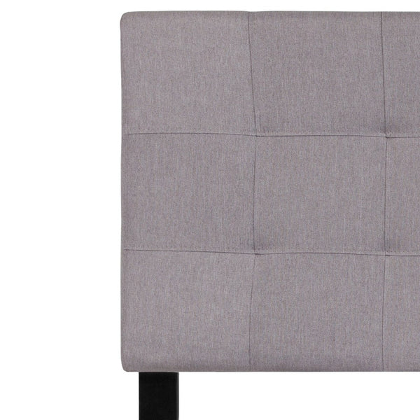 English Elm Bedford Tufted Upholstered Full Size Headboard for Elegant Bedroom Style and Comfortable Support Light Gray In Stock. Usually ships in 24 - 48 business hours HG-HB1704-T-LG-GG