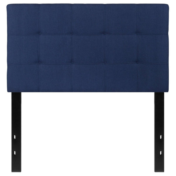 English Elm Bedford Tufted Upholstered Full Size Headboard for Elegant Bedroom Style and Comfortable Support Navy In Stock. Usually ships in 24 - 48 business hours HG-HB1704-T-N-GG