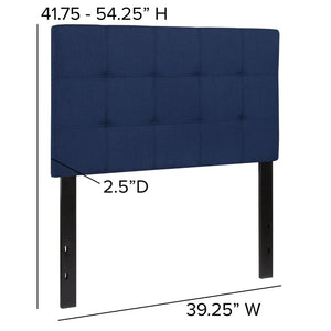 English Elm Bedford Tufted Upholstered Full Size Headboard for Elegant Bedroom Style and Comfortable Support Navy In Stock. Usually ships in 24 - 48 business hours HG-HB1704-T-N-GG