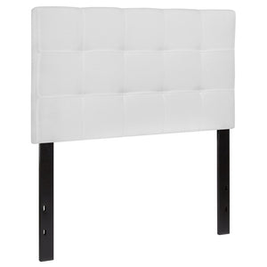 English Elm Bedford Tufted Upholstered Full Size Headboard for Elegant Bedroom Style and Comfortable Support White In Stock. Usually ships in 24 - 48 business hours HG-HB1704-T-W-GG