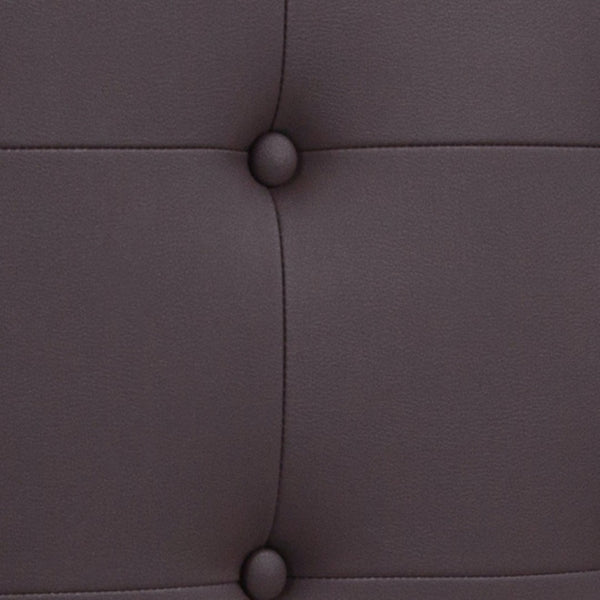 English Elm Lennox Tufted Upholstered Full Size Headboard for Stylish Bedroom Upgrade with Easy Assembly Brown HG-HB1705-F-BR-GG