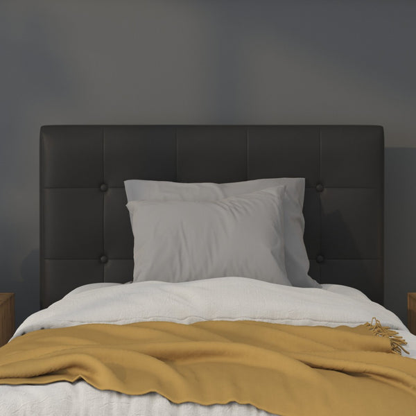 English Elm Lennox Tufted Upholstered Full Size Headboard for Stylish Bedroom Upgrade with Easy Assembly Black In Stock. Usually ships in 24 - 48 business hours HG-HB1705-T-BK-GG