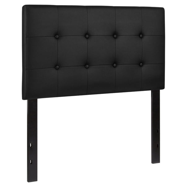 English Elm Lennox Tufted Upholstered Full Size Headboard for Stylish Bedroom Upgrade with Easy Assembly Black In Stock. Usually ships in 24 - 48 business hours HG-HB1705-T-BK-GG