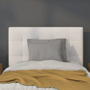 English Elm Lennox Tufted Upholstered Full Size Headboard for Stylish Bedroom Upgrade with Easy Assembly White In Stock. Usually ships in 24 - 48 business hours HG-HB1705-T-W-GG