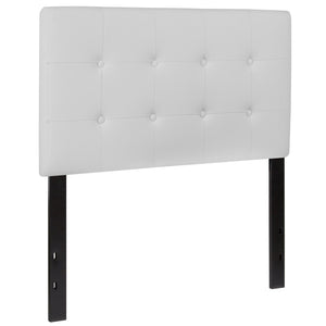 English Elm Lennox Tufted Upholstered Full Size Headboard for Stylish Bedroom Upgrade with Easy Assembly White In Stock. Usually ships in 24 - 48 business hours HG-HB1705-T-W-GG