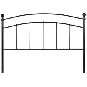 English Elm Woodstock Decorative Metal Queen Size Headboard - Stylish Design for Modern Bedrooms and Comfort Black In Stock. Usually ships in 24 - 48 business hours HG-HB1706-Q-GG