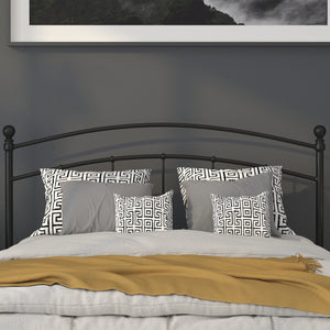 English Elm Woodstock Decorative Metal Queen Size Headboard - Stylish Design for Modern Bedrooms and Comfort Black In Stock. Usually ships in 24 - 48 business hours HG-HB1706-Q-GG