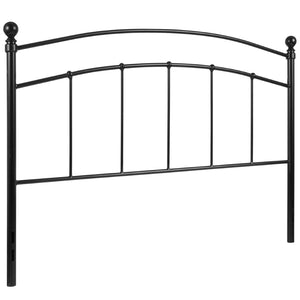 English Elm Woodstock Decorative Metal Queen Size Headboard - Stylish Design for Modern Bedrooms and Comfort Black In Stock. Usually ships in 24 - 48 business hours HG-HB1706-Q-GG