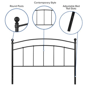 English Elm Woodstock Decorative Metal Queen Size Headboard - Stylish Design for Modern Bedrooms and Comfort Black In Stock. Usually ships in 24 - 48 business hours HG-HB1706-Q-GG