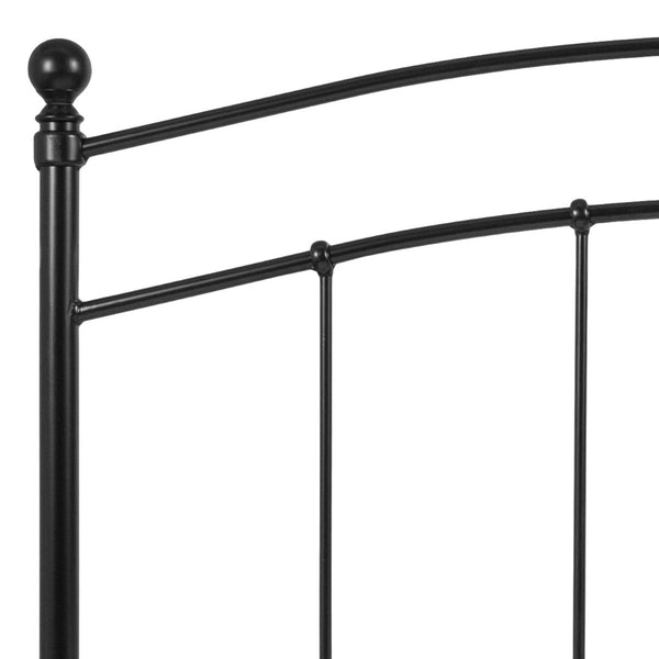 English Elm Woodstock Decorative Metal Queen Size Headboard - Stylish Design for Modern Bedrooms and Comfort Black In Stock. Usually ships in 24 - 48 business hours HG-HB1706-Q-GG