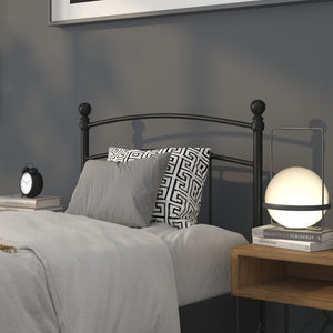 English Elm Woodstock Decorative Metal Queen Size Headboard - Stylish Design for Modern Bedrooms and Comfort Black In Stock. Usually ships in 24 - 48 business hours HG-HB1706-T-GG