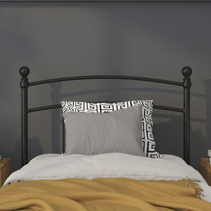 English Elm Woodstock Decorative Metal Queen Size Headboard - Stylish Design for Modern Bedrooms and Comfort Black In Stock. Usually ships in 24 - 48 business hours HG-HB1706-T-GG