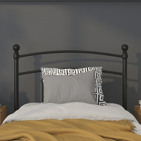 English Elm Woodstock Decorative Metal Queen Size Headboard - Stylish Design for Modern Bedrooms and Comfort Black In Stock. Usually ships in 24 - 48 business hours HG-HB1706-T-GG