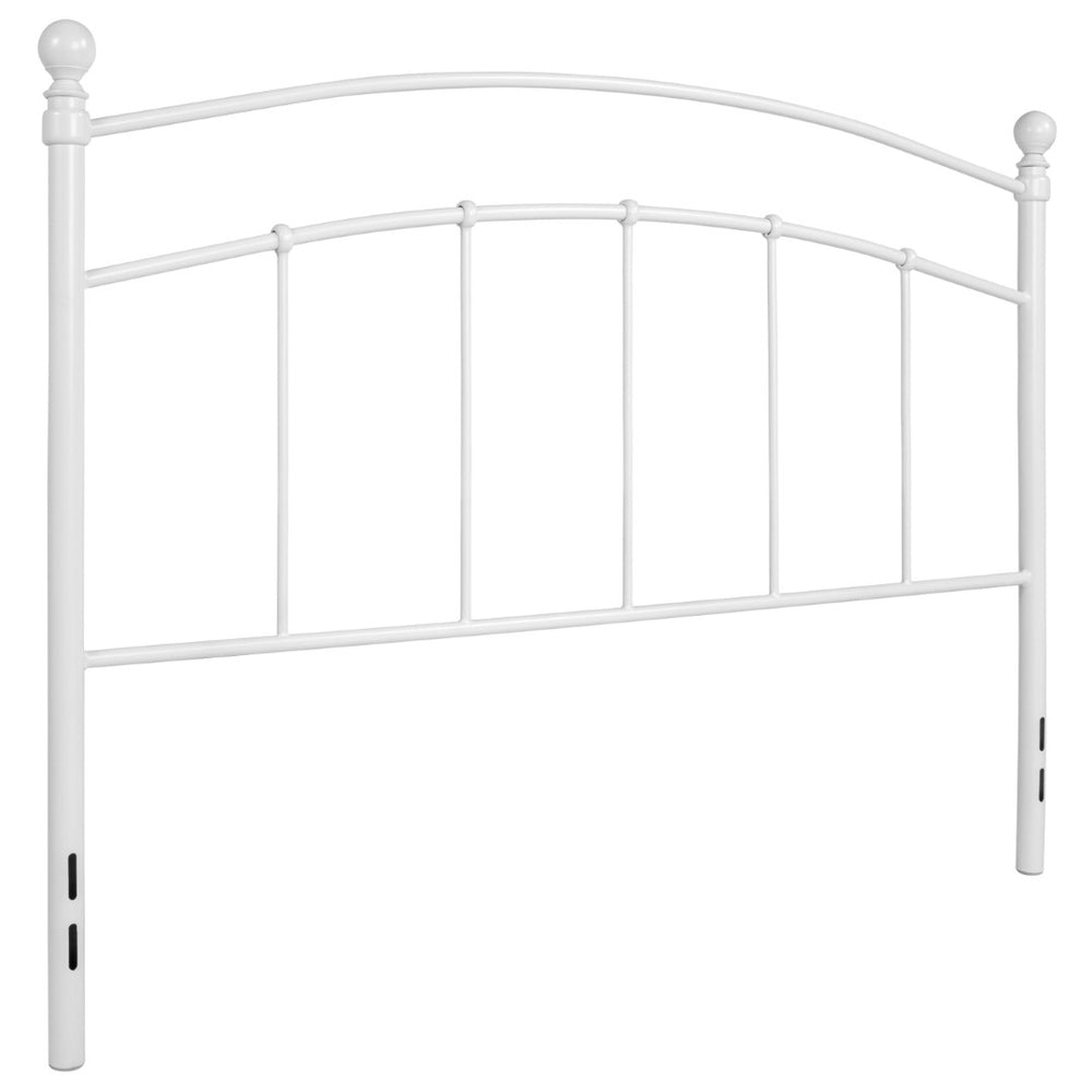 English Elm Woodstock Decorative Metal Queen Size Headboard - Stylish Design for Modern Bedrooms and Comfort White HG-HB1706-WH-Q-GG
