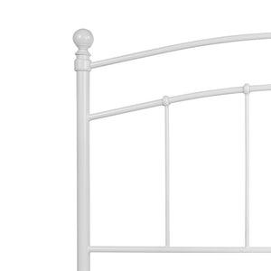 English Elm Woodstock Decorative Metal Queen Size Headboard - Stylish Design for Modern Bedrooms and Comfort White HG-HB1706-WH-Q-GG
