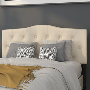 English Elm Cambridge Tufted Upholstered Full Size Headboard for Stylish Bedroom Makeover & Comfortable Living Beige In Stock. Usually ships in 24 - 48 business hours HG-HB1708-F-B-GG