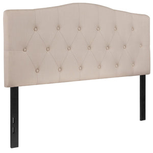 English Elm Cambridge Tufted Upholstered Full Size Headboard for Stylish Bedroom Makeover & Comfortable Living Beige In Stock. Usually ships in 24 - 48 business hours HG-HB1708-F-B-GG