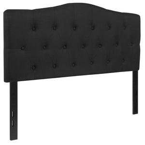 English Elm Cambridge Tufted Upholstered Full Size Headboard for Stylish Bedroom Makeover & Comfortable Living Black In Stock. Usually ships in 24 - 48 business hours HG-HB1708-F-BK-GG