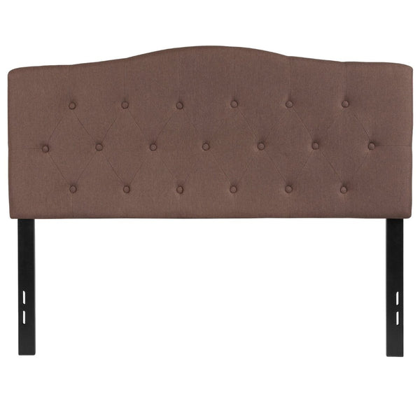 English Elm Cambridge Tufted Upholstered Full Size Headboard for Stylish Bedroom Makeover & Comfortable Living Camel In Stock. Usually ships in 24 - 48 business hours HG-HB1708-F-C-GG