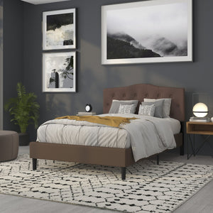 English Elm Cambridge Tufted Upholstered Full Size Headboard for Stylish Bedroom Makeover & Comfortable Living Camel In Stock. Usually ships in 24 - 48 business hours HG-HB1708-F-C-GG